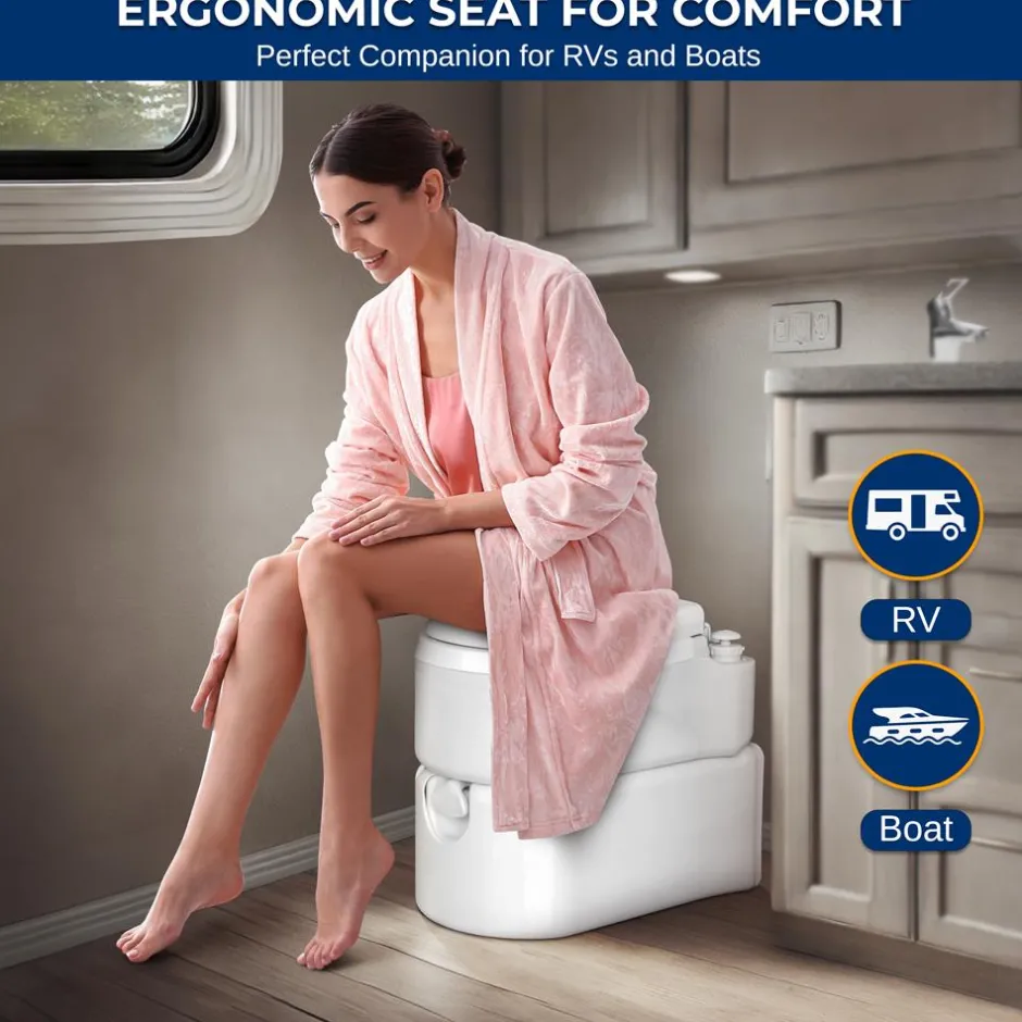 Outdoor Portable Toilet<SereneLife Sale