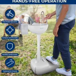 Outdoor Portable Water Faucet Station<SereneLife Clearance