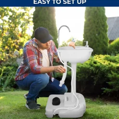 Outdoor Portable Water Faucet Station<SereneLife Clearance