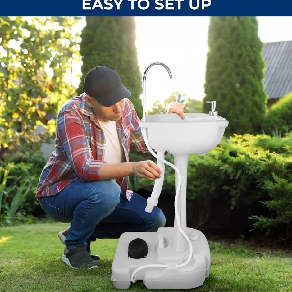 Outdoor Portable Water Faucet Station<SereneLife Clearance