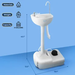 Outdoor Portable Water Faucet Station<SereneLife Clearance