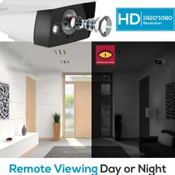 Outdoor Security Camera Night Vision 2MP HD Waterproof WiFi Alexa Compatible<SereneLife Clearance