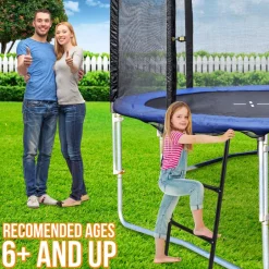 Outdoor Trampoline Ladder Safe Access Galvanized Steel 264 lbs Capacity<SereneLife