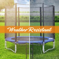 Outdoor Trampoline Ladder Safe Access Galvanized Steel 264 lbs Capacity<SereneLife