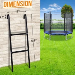 Outdoor Trampoline Ladder Safe Access Galvanized Steel 264 lbs Capacity<SereneLife