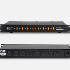 8-Outlet Rack Mount Power Strip, Surge Protection, Digital Display<Pyle Hot