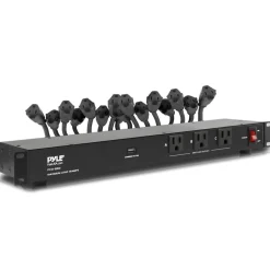 19-Outlet Rackmount PDU Surge Protector, USB Port, 15FT Cord<Pyle Outlet