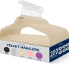 200-Pack Velvet Hangers Non-Slip 360¬∞ Swivel Hook Ivory<SereneLife Best