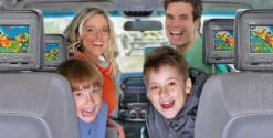Pair Of Adjustable Headrests W/ Built-In<Pyle Outlet