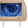 Pair Of Tan Headrest W/Built-In 9'' Tft-<Pyle New