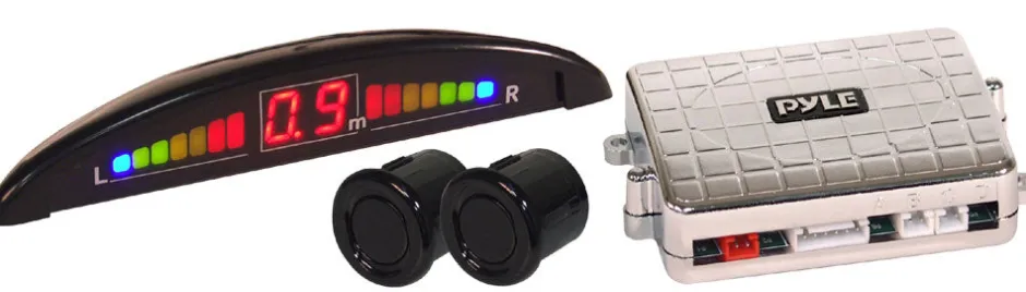 Parking Sensor System, Enhanced Safety, 4-Piece Set, LED Display<Pyle New