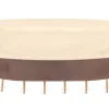 Patio Table Chair Cover, Weatherproof, Heavy Duty Polyester, Dark Skirt<Pyle Outlet