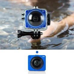 Personal Camera 1080p HD Video Wi-Fi Waterproof Case Blue<Pyle Discount