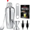 7-Piece Bartender Set - Create Cocktails - Stainless Steel, Dishwasher Safe<NutriChef Online
