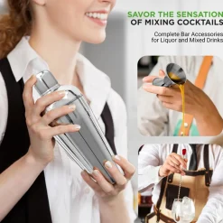 7-Piece Bartender Set - Create Cocktails - Stainless Steel, Dishwasher Safe<NutriChef Online