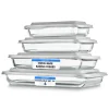 8-Piece Glass Baking Dish Set - Oven Safe, Borosilicate, White<SereneLife Online