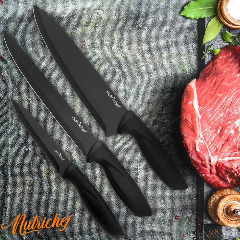 7-Piece Knife Set for Precision Cutting, Stainless Steel, Acrylic Stand<NutriChef Hot