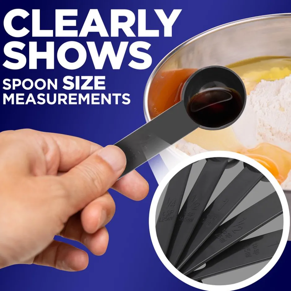 5-Piece Measuring Spoon Set - Precise Measurements - Polypropylene<NutriChef Sale