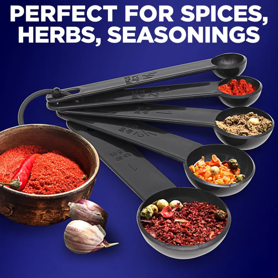 5-Piece Measuring Spoon Set - Precise Measurements - Polypropylene<NutriChef Sale