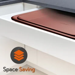 2-Piece Nonstick Cookie Sheets Set, Carbon Steel, Rose Gold<NutriChef Discount