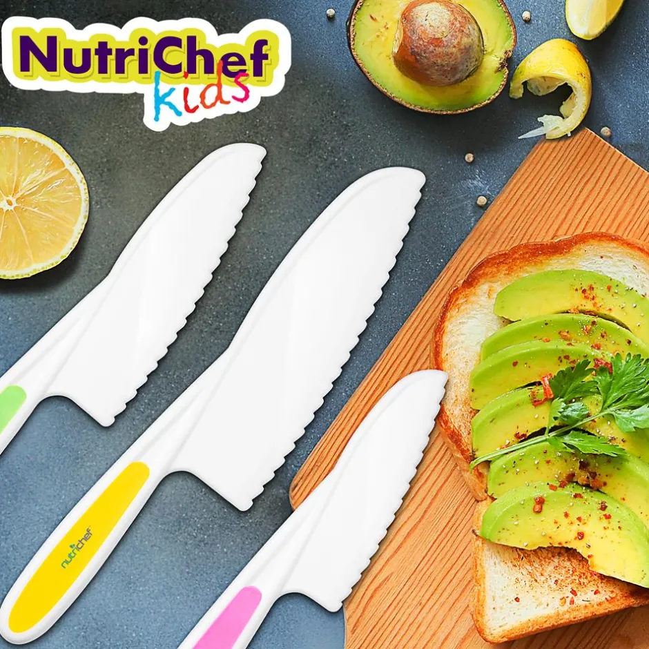 3-Piece Nylon Kitchen Baking Knife Set<NutriChef Hot