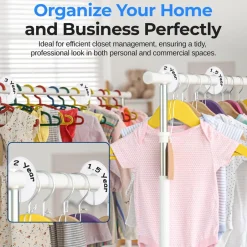 10-Piece White Plastic Hanger Dividers - Organize Closet - Sturdy PP<SereneLife Hot