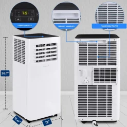 Portable Air Conditioner 8,000 BTU WiFi Dehumidifier, Remote, White<SereneLife Discount