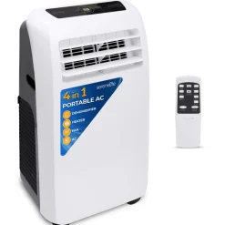 Portable Air Conditioner 10,000 BTU Efficient Cooling Dehumidifier<SereneLife Hot