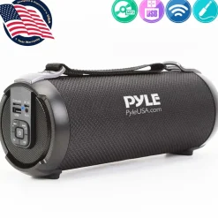 Portable Bluetooth Boombox Speaker - Loud Sound, Rechargeable, Blue<Pyle Discount