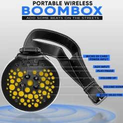 Portable Bluetooth Boombox, Rechargeable, Hi-Fi Stereo, FM Radio<Pyle Discount