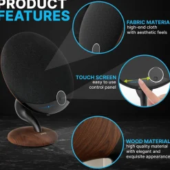 Portable Bluetooth Gramophone Speaker, Super Bass, Built-in Subwoofer, Oak<Pyle Clearance