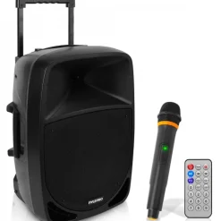 Portable Bluetooth PA Speaker 1200W Rechargeable Battery 12" Subwoofer<Pyle New