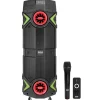 Portable Bluetooth PA Speaker 400W Rechargeable LED Lights 8" Dual Subwoofer<Pyle New