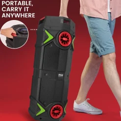 Portable Bluetooth PA Speaker 400W Rechargeable LED Lights 8