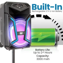Portable Bluetooth Pa Speaker System Kit<Pyle Outlet