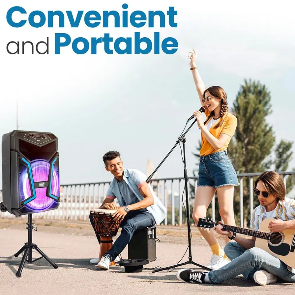 Portable Bluetooth Pa Speaker System Kit<Pyle Outlet