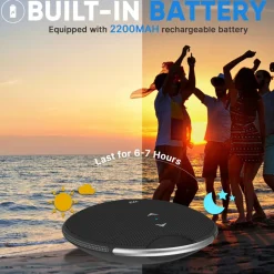 Portable Bluetooth Speaker, Loud Sound, IPX7 Waterproof, Mini, Black<Pyle Best