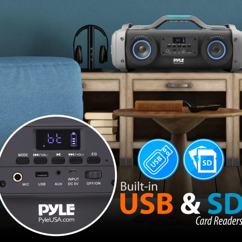 Portable Bluetooth Speaker Radio System<Pyle Hot