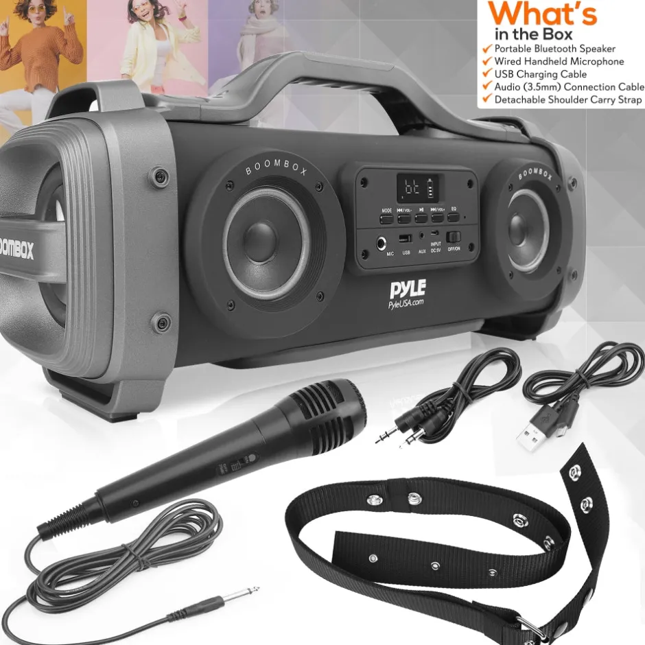 Portable Bluetooth Speaker Radio System<Pyle Hot