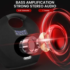 Portable Bluetooth Speaker, Clear Sound, Waterproof, Rechargeable Battery<Pyle New