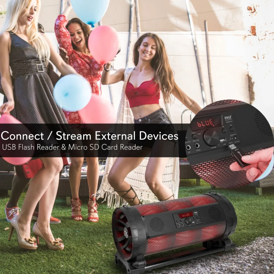 Portable Boombox Mic & Speaker System<Pyle Discount