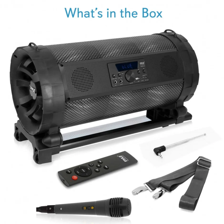Portable Boombox Mic & Speaker System<Pyle Discount