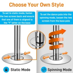 Portable Dancing Pole<SereneLife Clearance