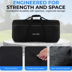 Portable Golf Duffel Bag - Water-Resistant Nylon, Extra Large Storage<SereneLife Sale