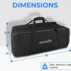 Portable Golf Duffel Bag - Water-Resistant Nylon, Extra Large Storage<SereneLife Sale