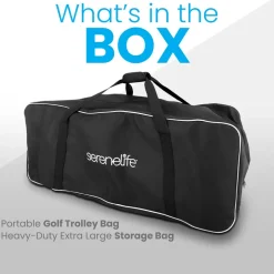 Portable Golf Duffel Bag - Water-Resistant Nylon, Extra Large Storage<SereneLife Sale