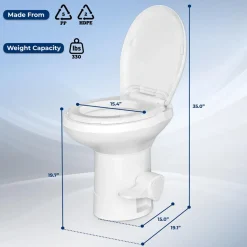 Portable Gravity Flush Toilet<SereneLife Outlet