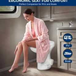Portable Gravity Flush Toilet<SereneLife Outlet