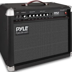 Portable Guitar Amp 40W High-Def Speakers Lightweight Wood Construction<Pyle Best