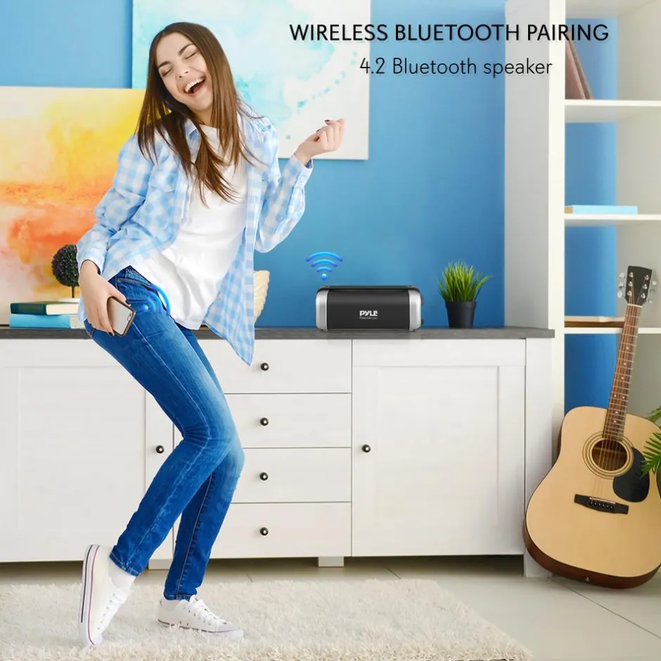 Portable Hi-Fi Bluetooth Speaker Radio<Pyle Sale